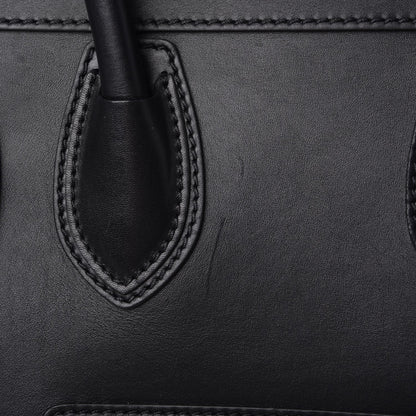 Celine Smooth Calfskin Mini Luggage Black 10 of 12