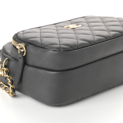 Chanel Calfskin Quilted Day Trips Camera Case Black 10 of 11