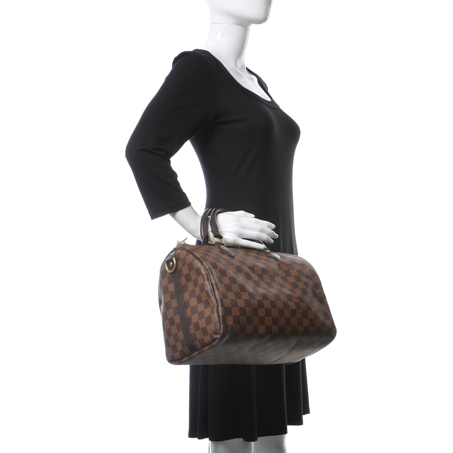 Louis Vuitton Damier Ebene Speedy Bandouliere 30 3 of 13