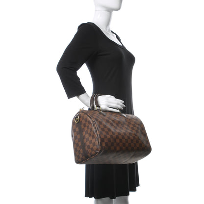 Louis Vuitton Damier Ebene Speedy Bandouliere 30 3 of 13