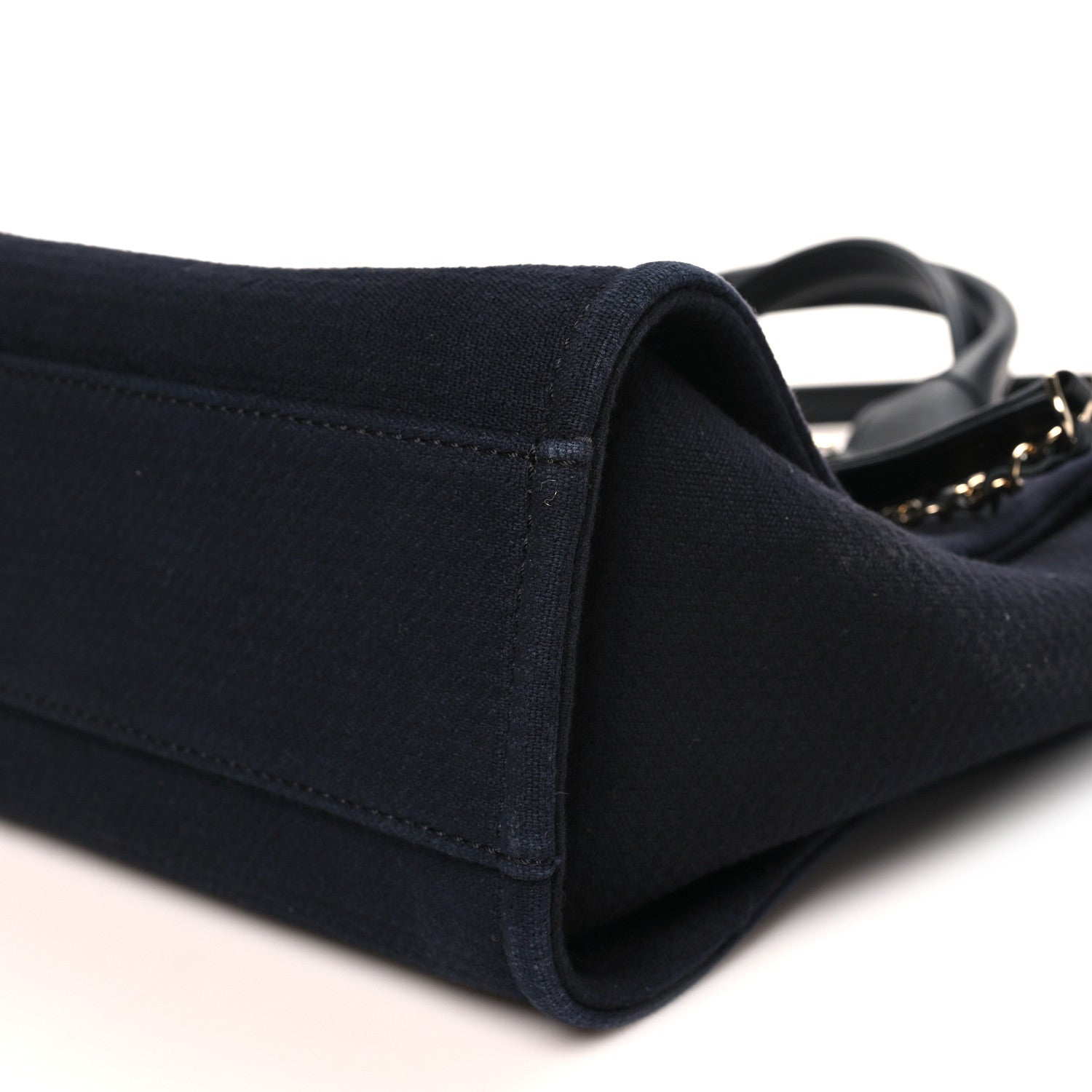 Chanel Mixed Fibers Small Deauville Tote Black 10 of 11