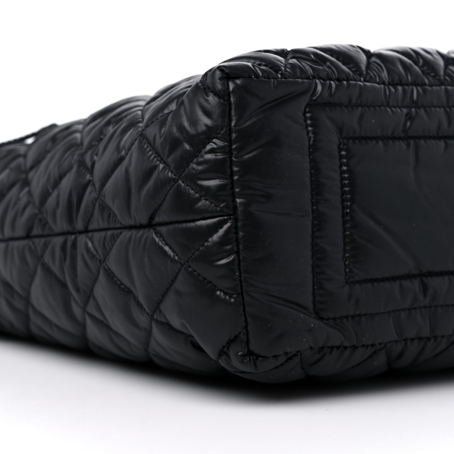 Nylon Quilted Coco Cocoon Hobo Black