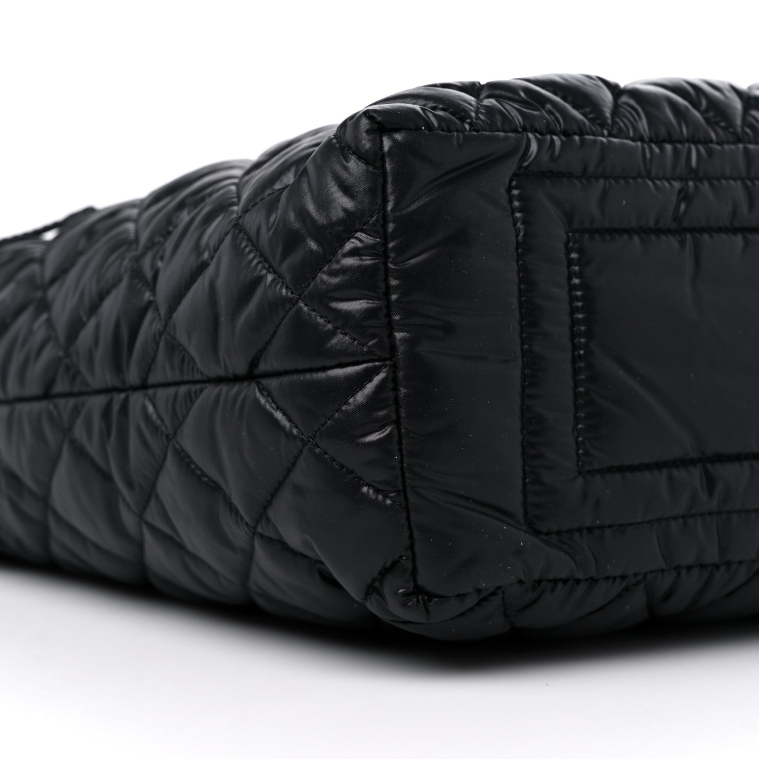Chanel Nylon Quilted Coco Cocoon Hobo Black 8 of 9