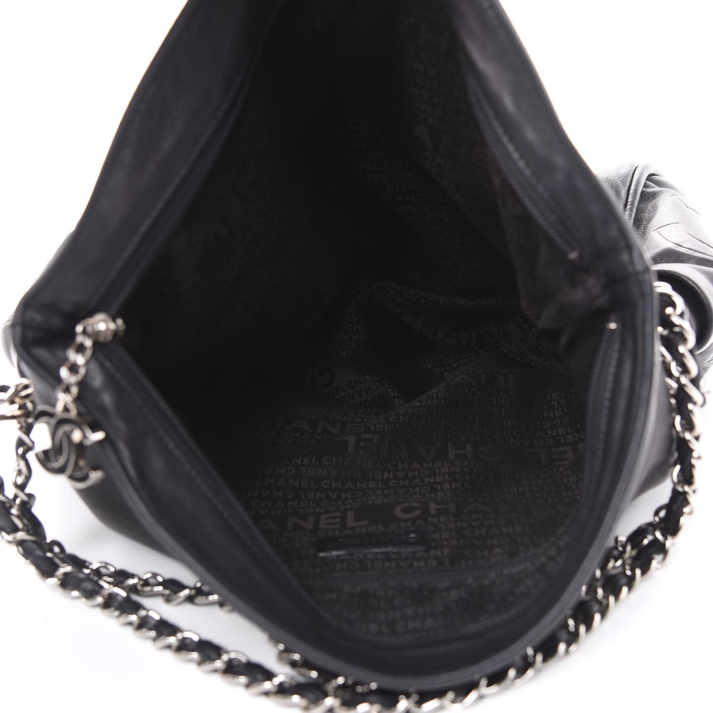 Lambskin Large Ultimate Soft Tote Black