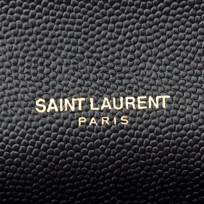 Saint Laurent Grain De Poudre Monogram Cassandra Chain Wallet Black Rouge Legion 6 of 9