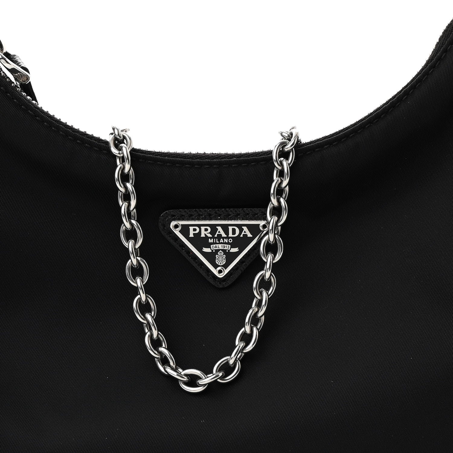 Prada Nylon Re-Edition 2005 Shoulder Bag Black 7 of 9