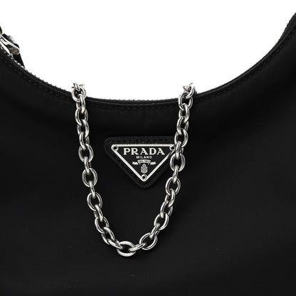 Prada Nylon Re-Edition 2005 Shoulder Bag Black 7 of 9