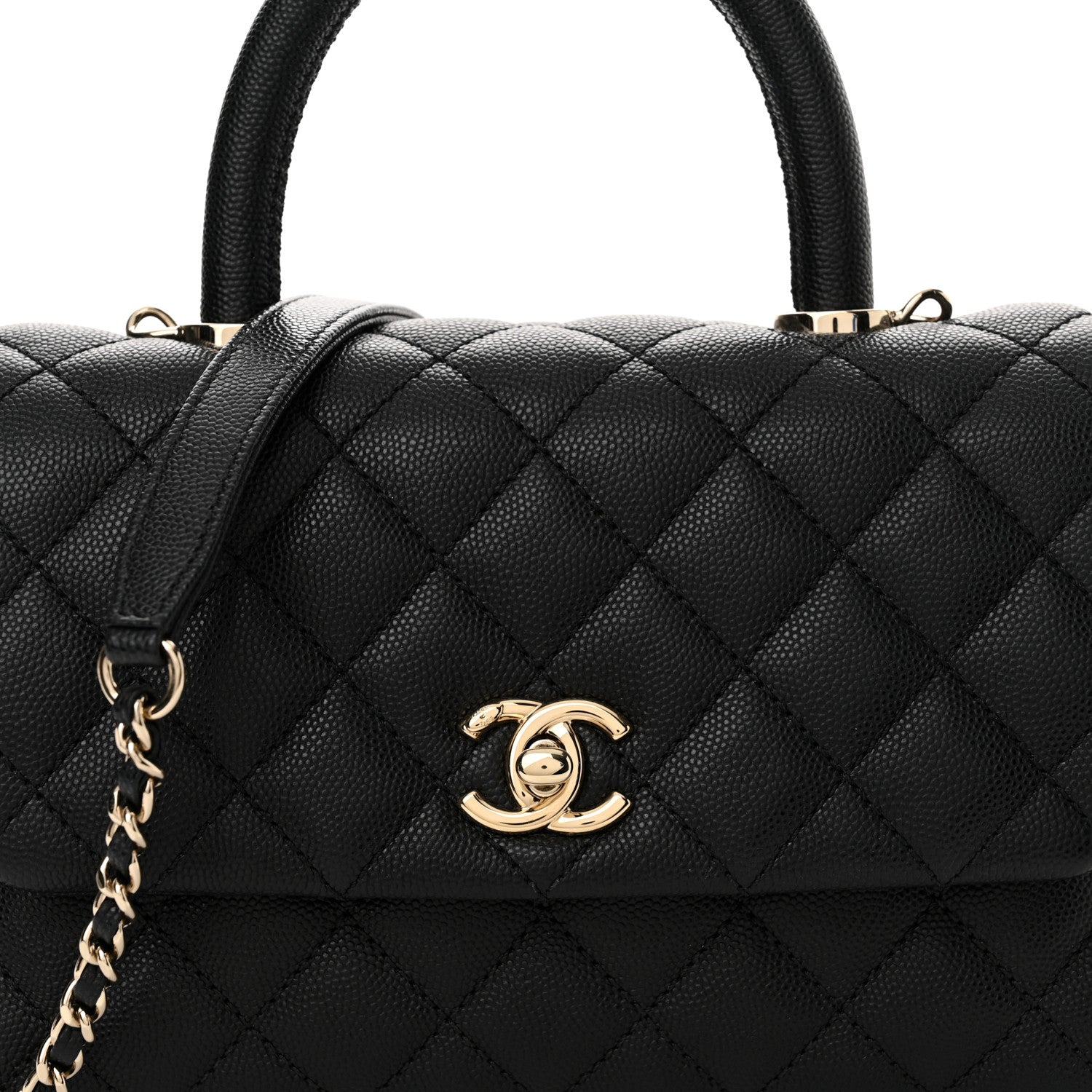 Chanel Caviar Quilted Mini Coco Handle Flap Black 8 of 12