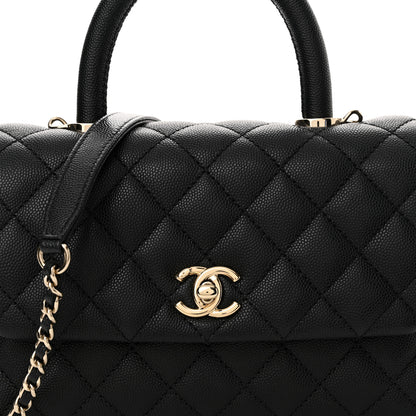Chanel Caviar Quilted Mini Coco Handle Flap Black 8 of 12