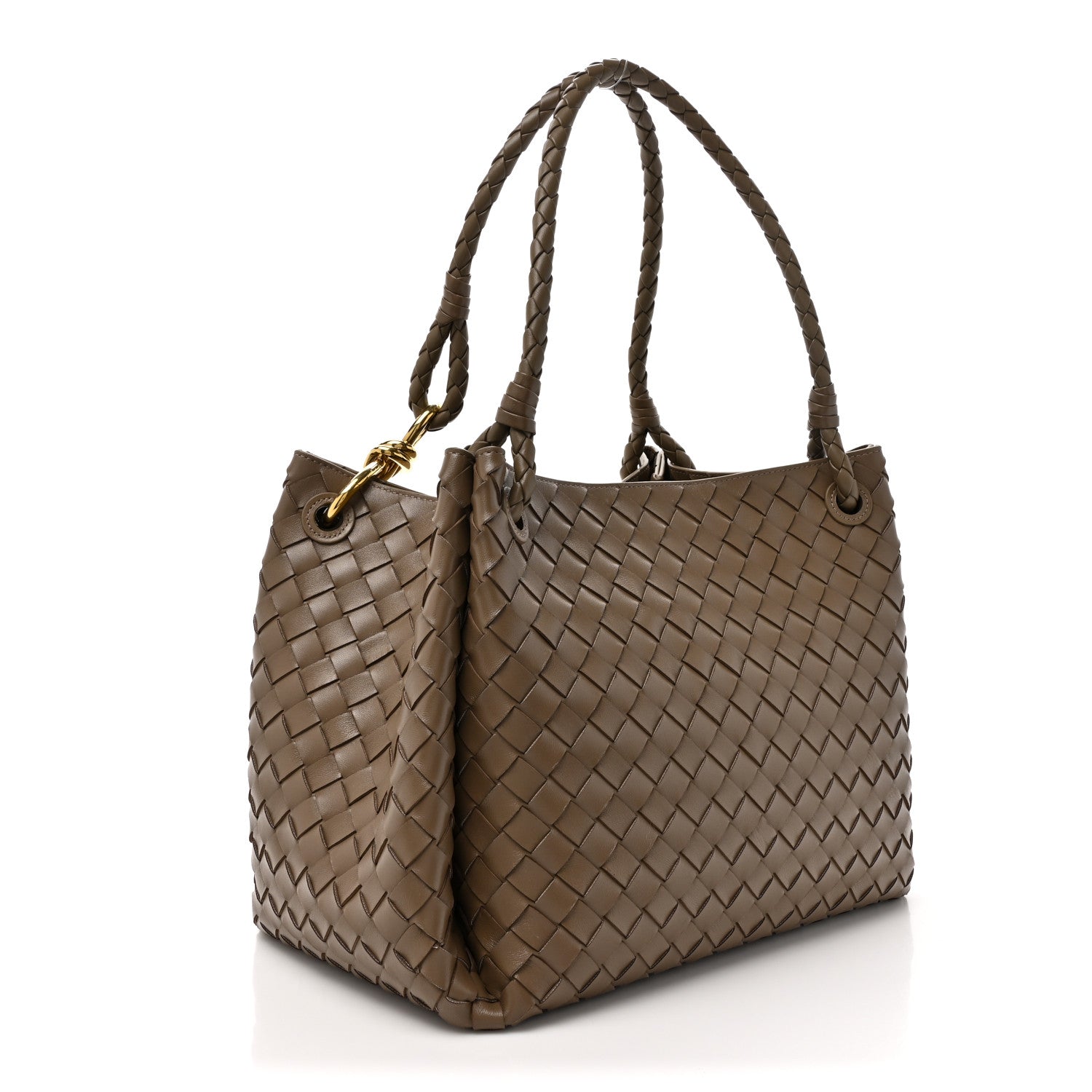 Bottega Veneta Nappa Intrecciato Large Andiamo Parachute Shoulder Bag Pinecone 4 of 11