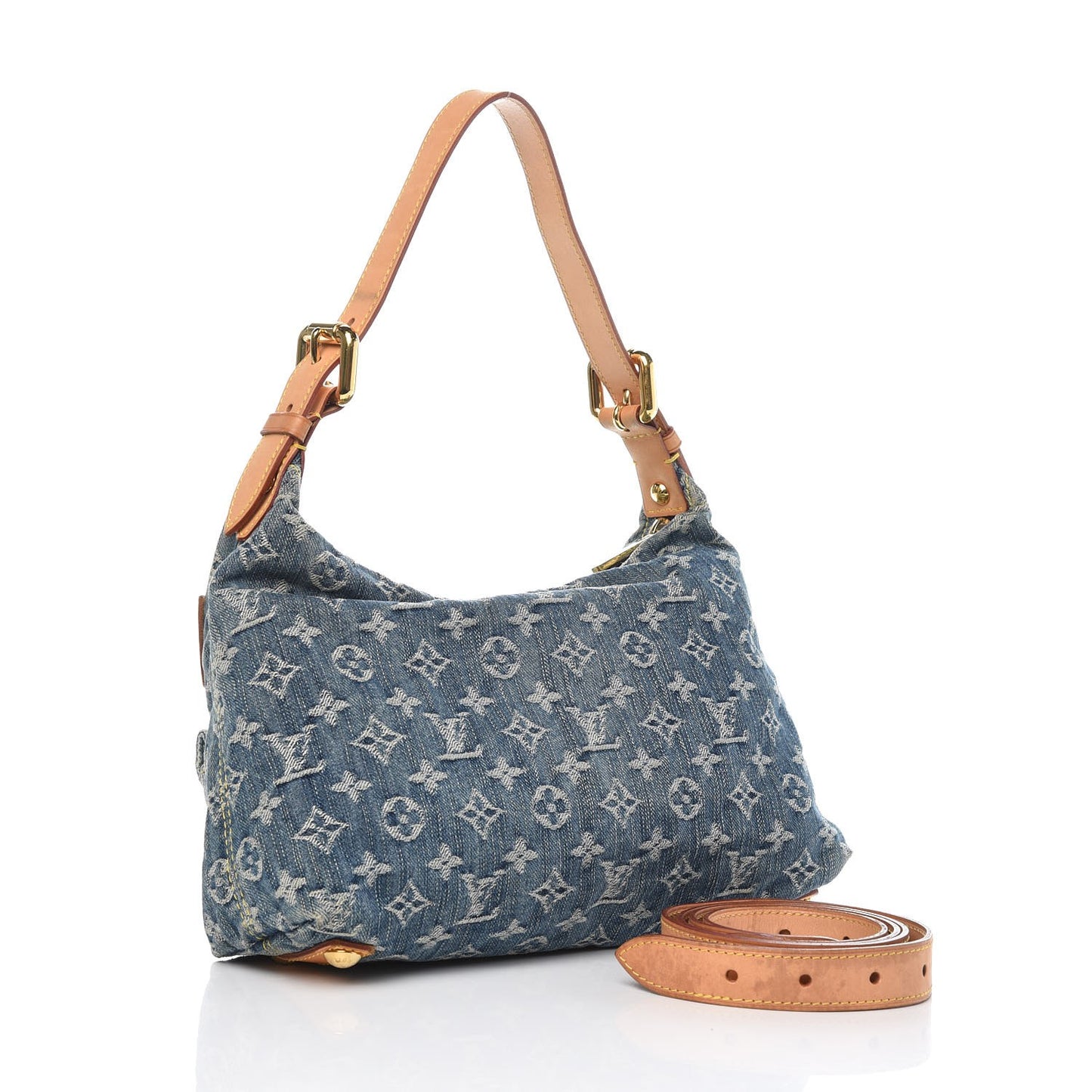 Monogram Denim Baggy PM Blue