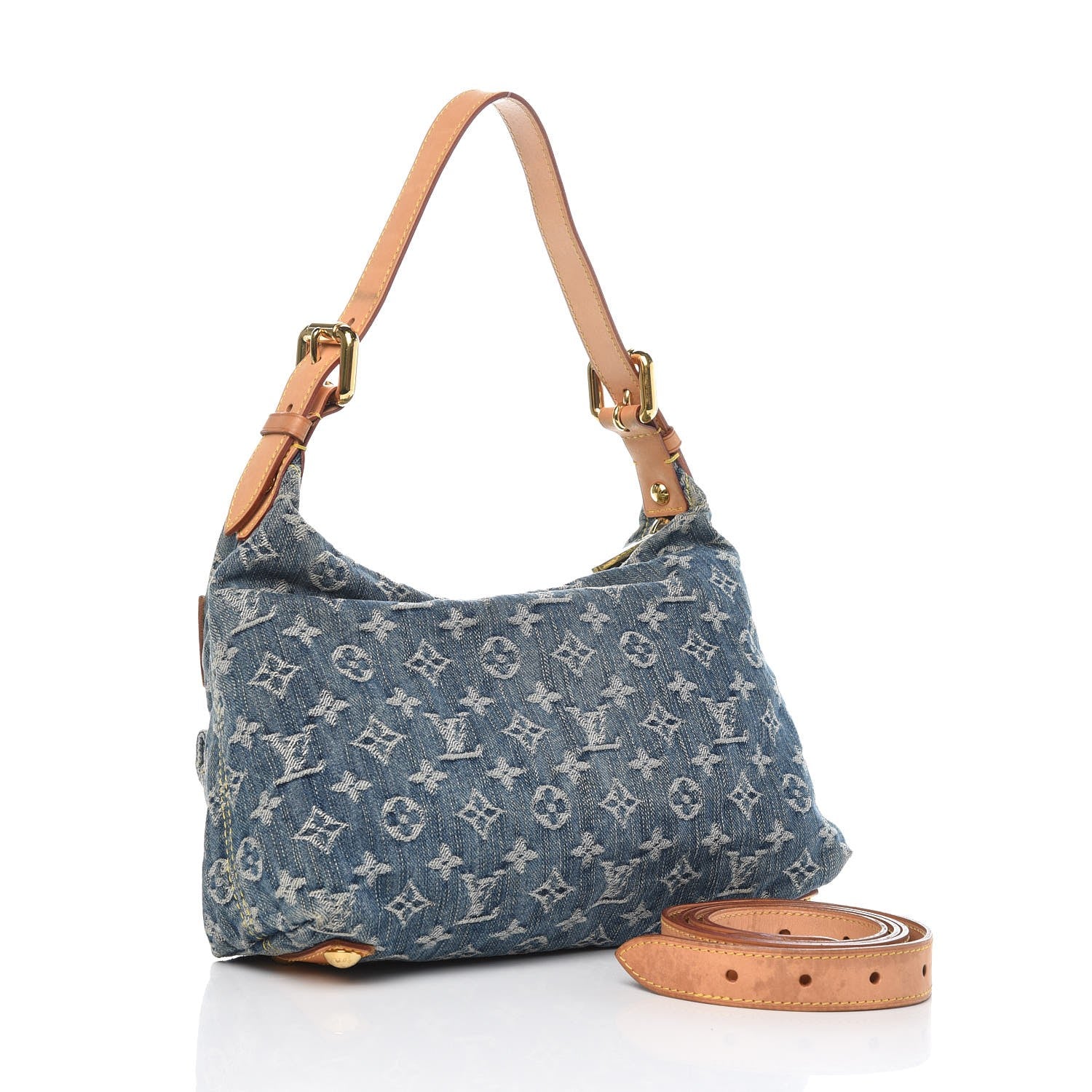 Louis Vuitton Monogram Denim Baggy PM Blue 4 of 10