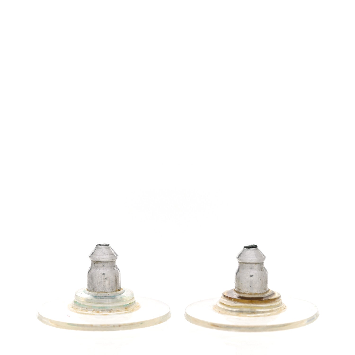 Chanel Crystal CC Earrings Silver 6 of 9