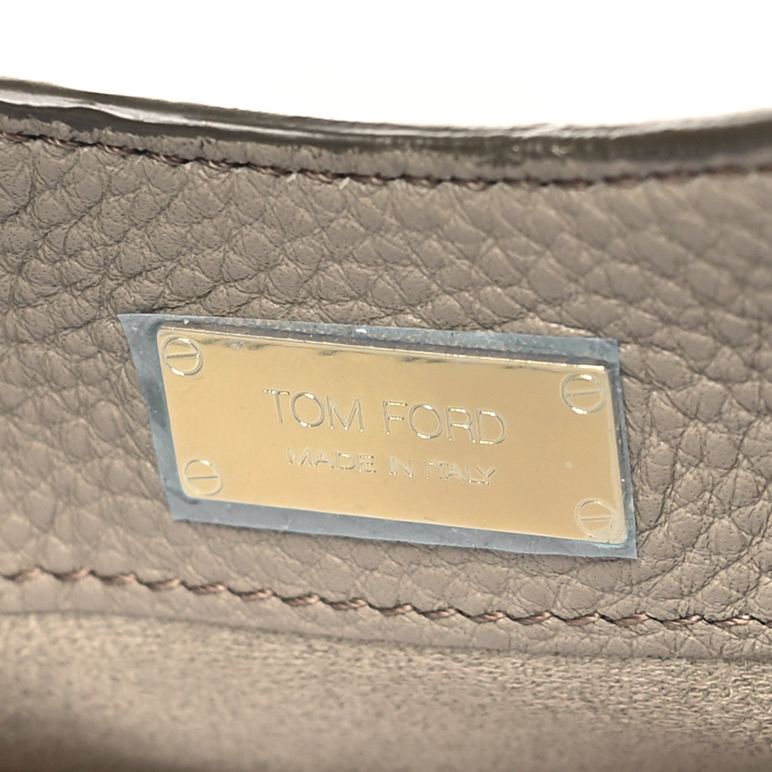 Tom Ford Calfskin Small Alix Hobo Warm Taupe 7 of 10