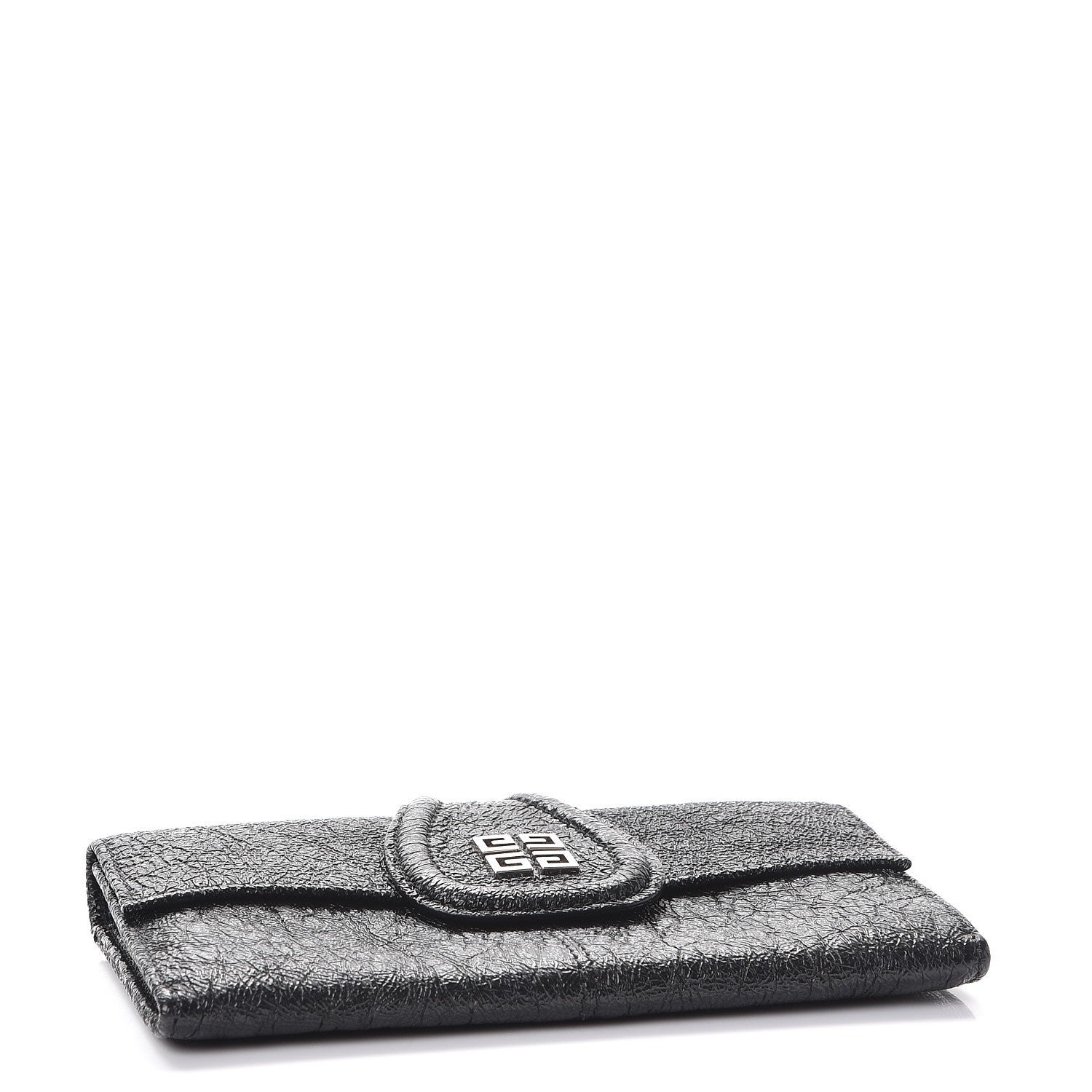 Givenchy Glazed Pebbled Calfskin Nightingale Wallet Black 4 of 8