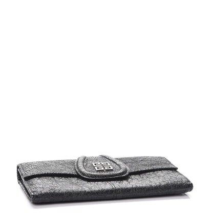 Givenchy Glazed Pebbled Calfskin Nightingale Wallet Black 4 of 8