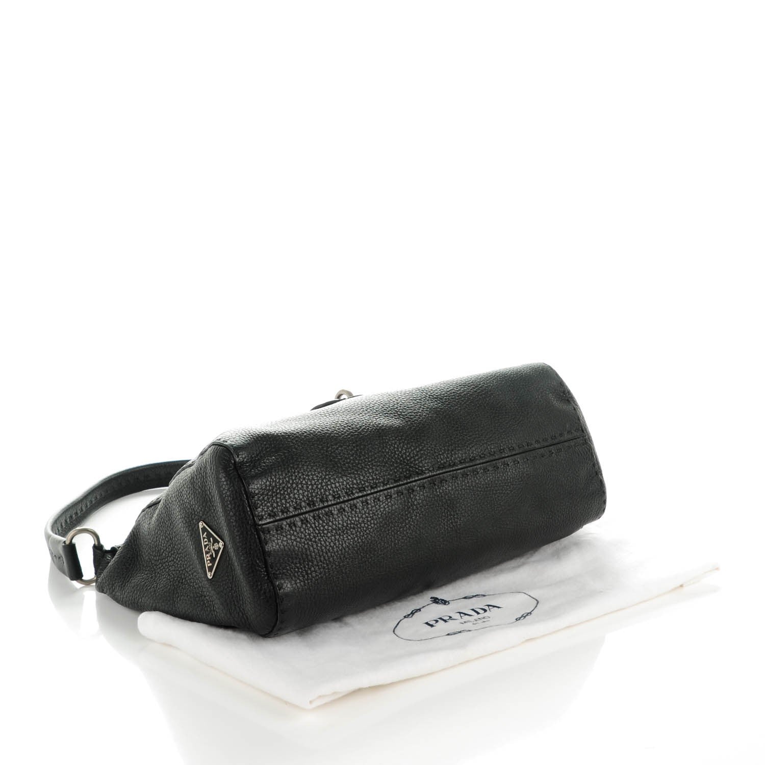 Prada Vitello Daino Hobo Nero Black 4 of 7