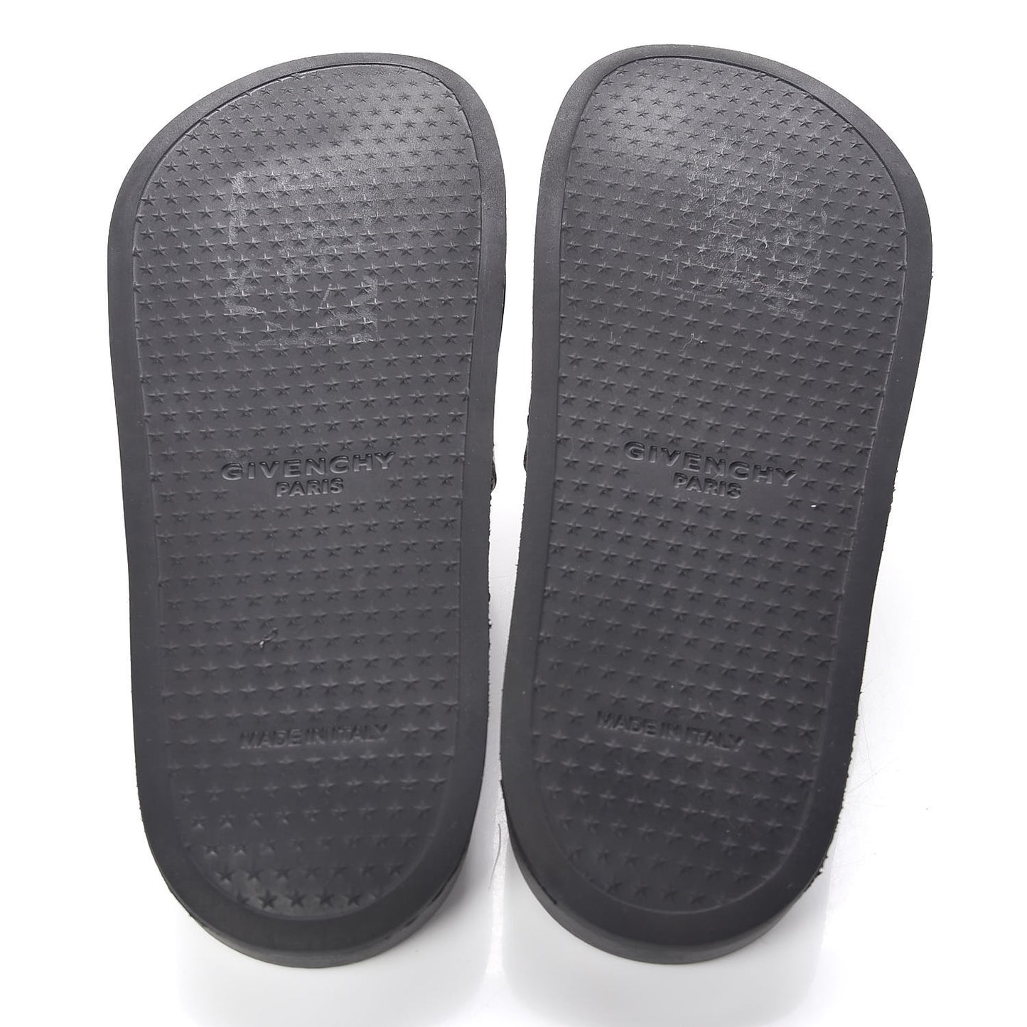 Rubber Logo Pool Slide Sandals 39 Black
