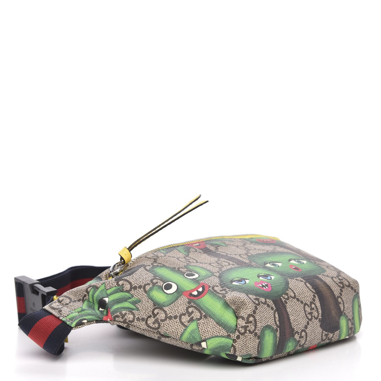 GG Supreme Monogram Smiling Plants Childrens Belt Bag Multicolor