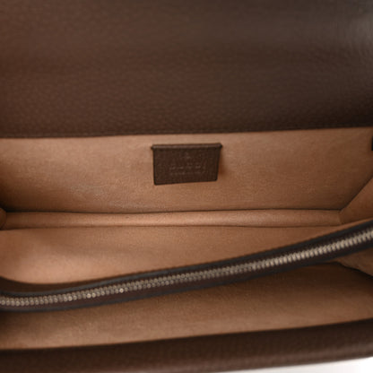 Gucci GG Supreme Monogram Textured Dollar Calfskin Top Handle Dionysus Shoulder Bag Beige Ebony New Acero 5 of 10