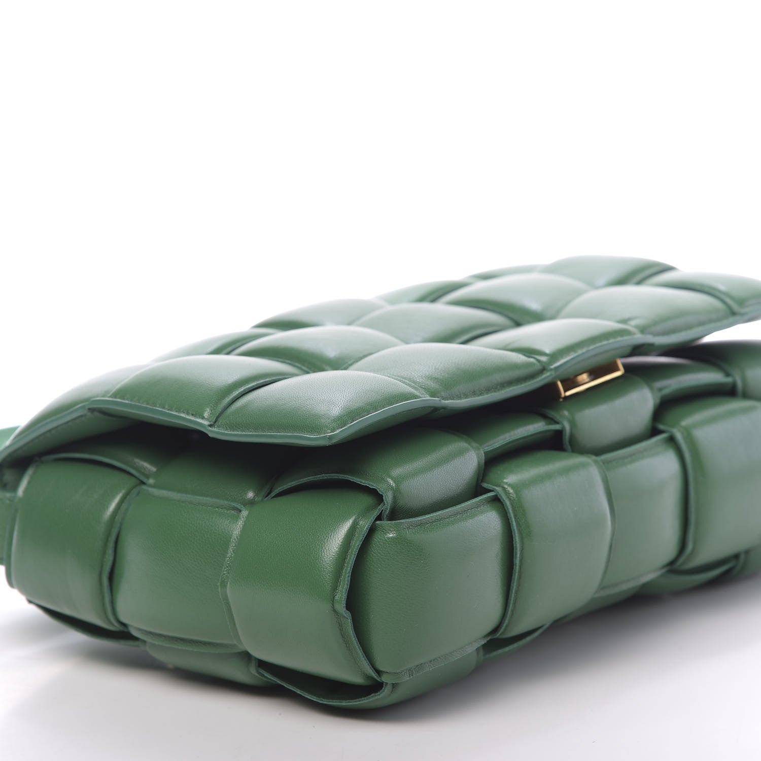 Bottega Veneta Nappa Maxi Intreccio Padded Cassette Crossbody Bag Racing Green 6 of 12