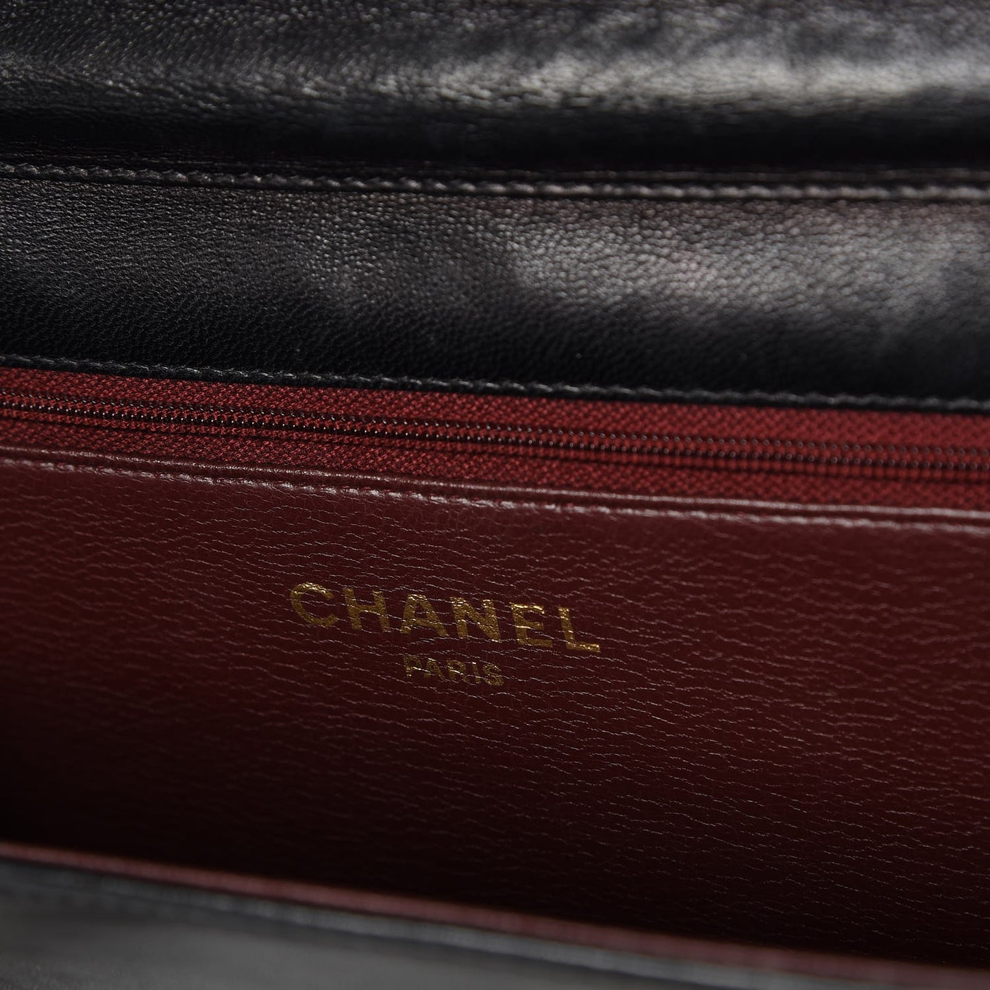 Lambskin Quilted Small Single Flap Black
