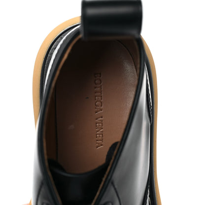 Bottega Veneta Calfskin The Swell Lace Up Ankle Boots 39 Black Natural Rubber 7 of 7