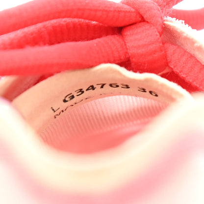 Chanel Mesh Lycra Womens CC Sneakers 36 White Red 7 of 7