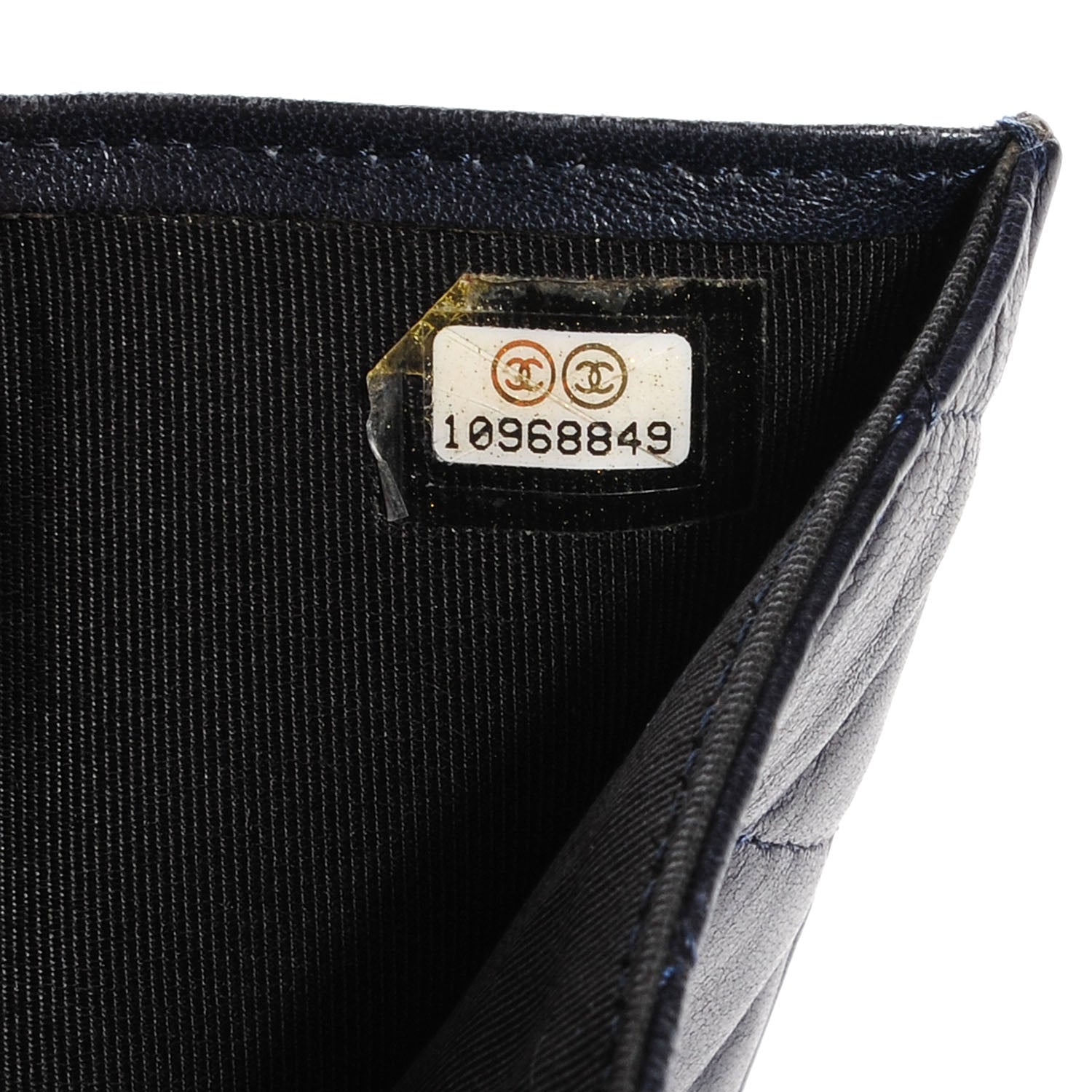 Chanel Lambskin French Purse Wallet Navy 7 of 7