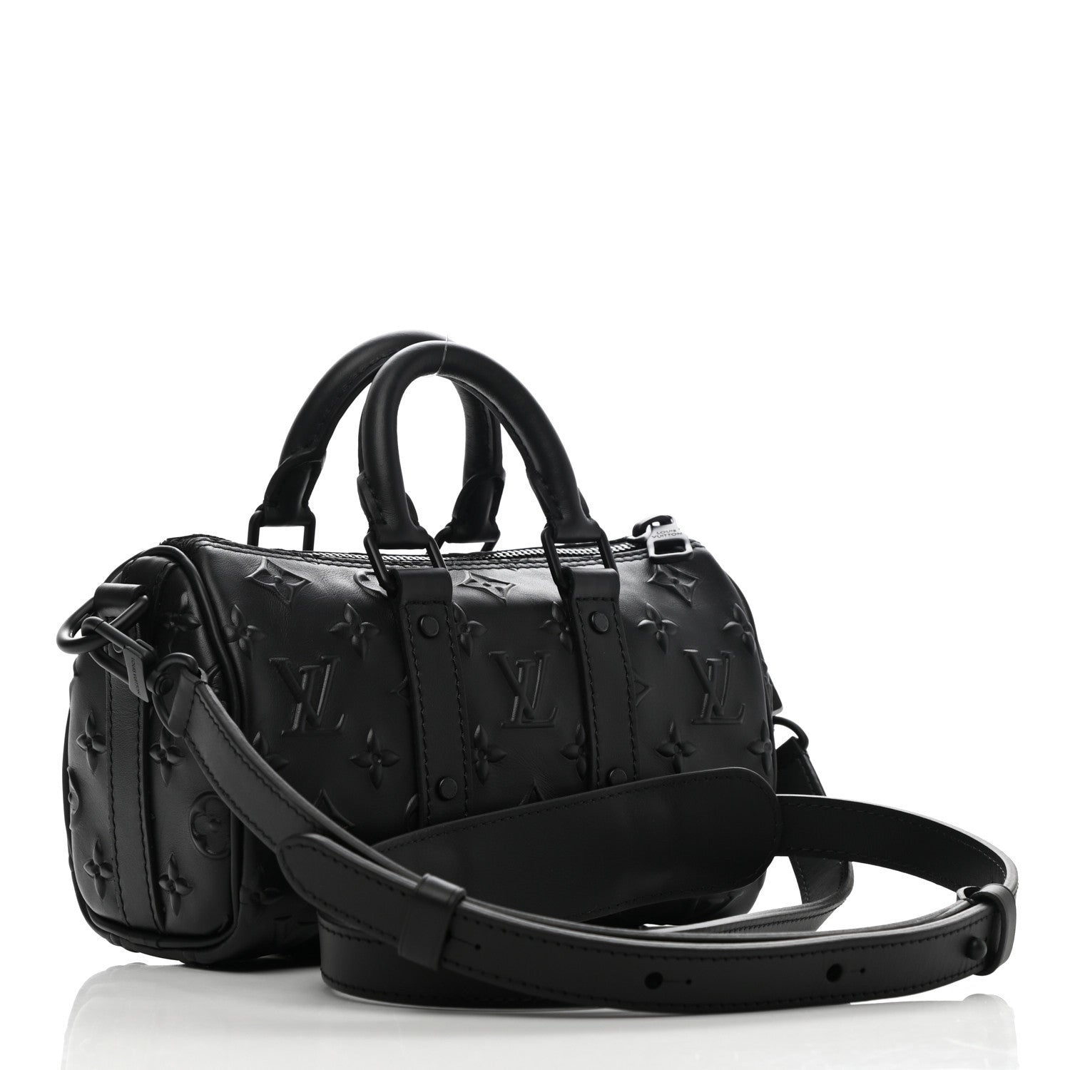 Louis Vuitton Monogram Seal Keepall XS Black 3 of 10