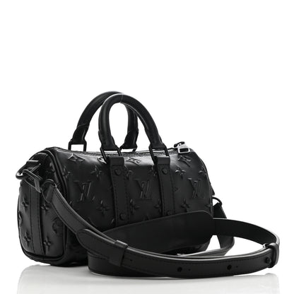 Louis Vuitton Monogram Seal Keepall XS Black 3 of 10
