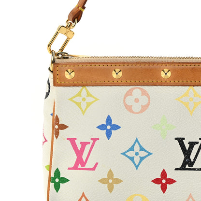 Louis Vuitton Monogram Multicolor Pochette Accessories White 8 of 13