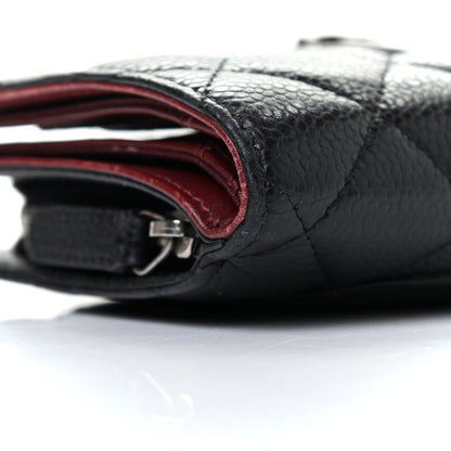 Chanel Caviar Quilted Zipped Pocket Wallet Black 9 of 10