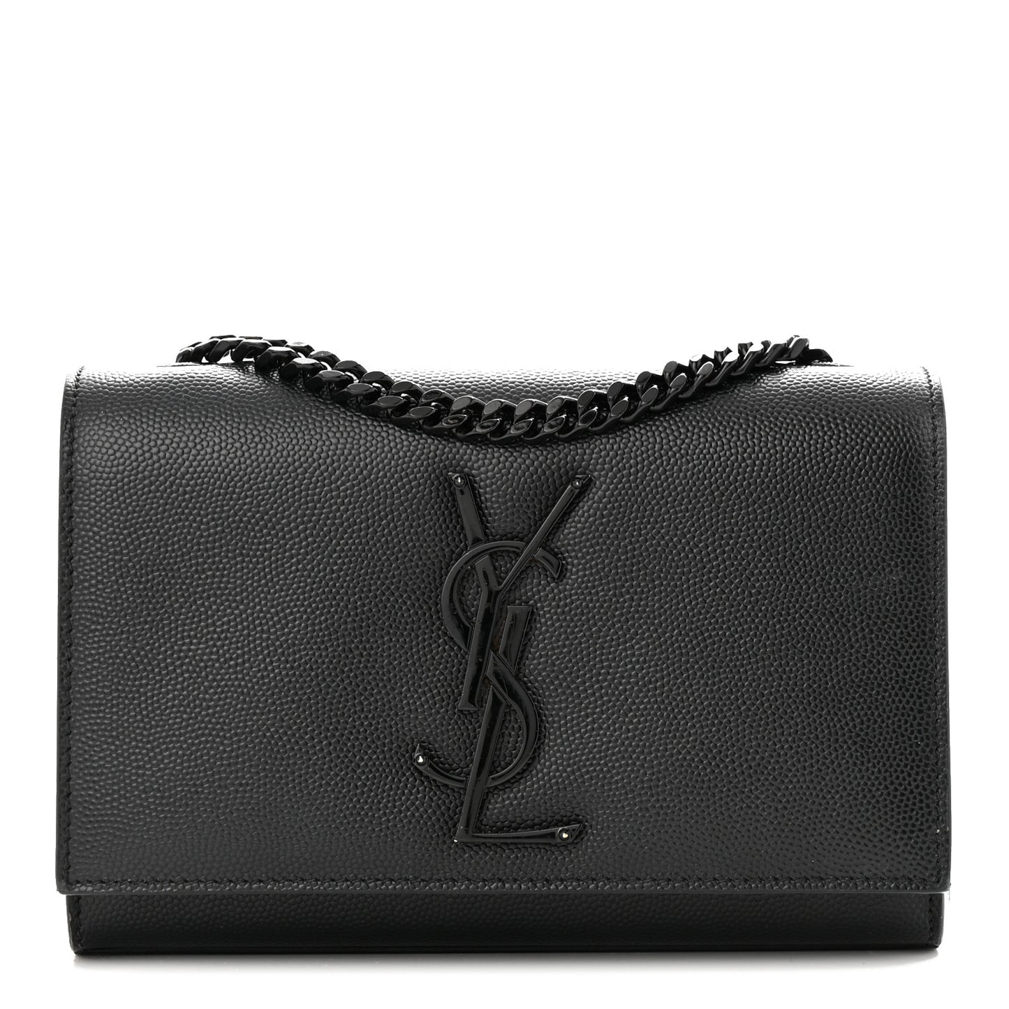 Grain De Poudre Small Monogram Monochrome Kate Satchel Black