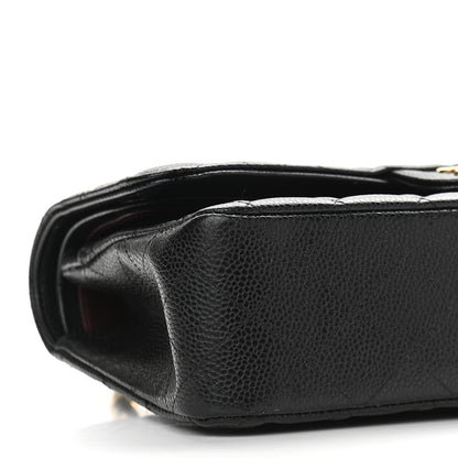 Chanel Caviar Quilted Medium Double Flap Black 8 of 10