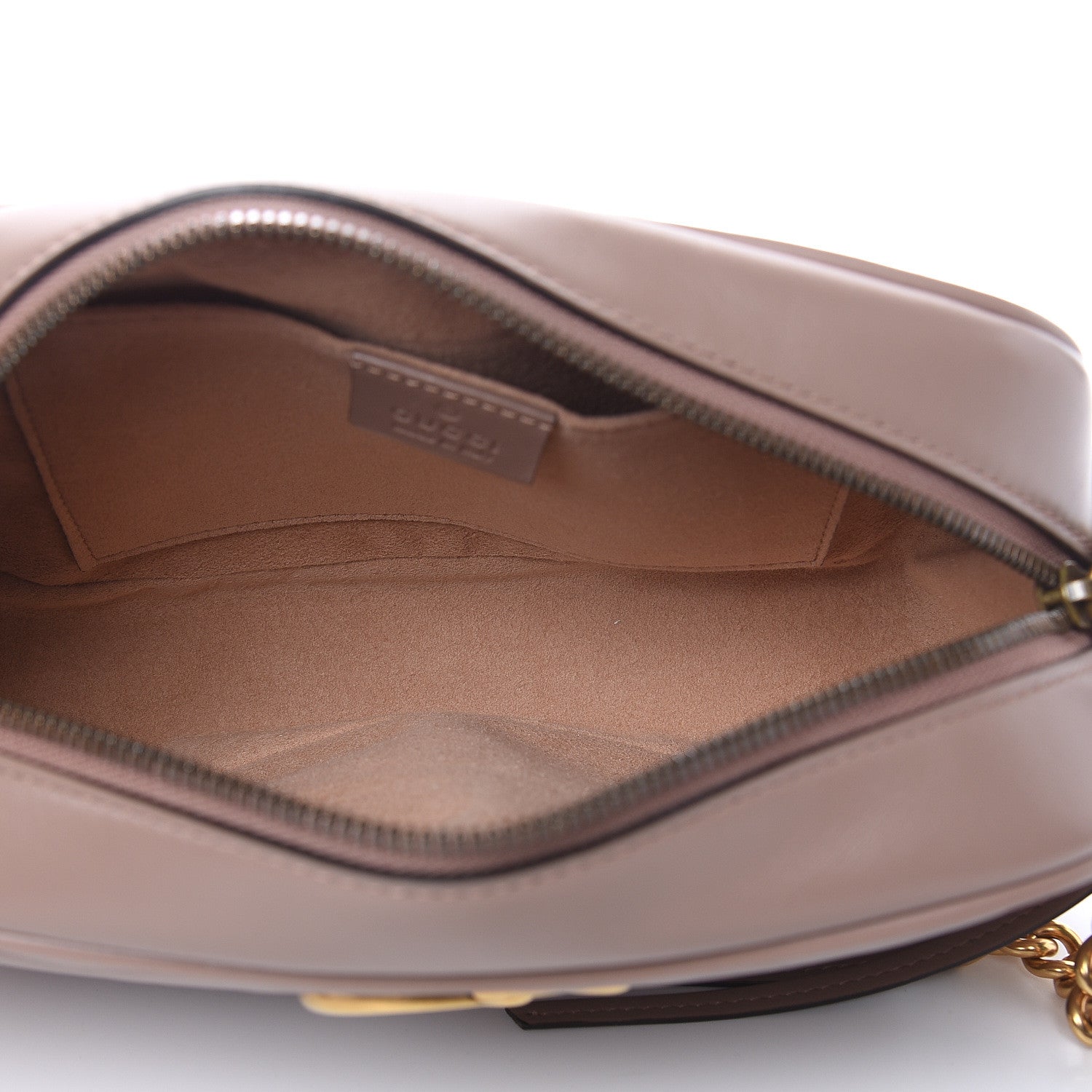 Gucci Calfskin Matelasse Small GG Marmont Chain Shoulder Bag Porcelain Rose 5 of 9
