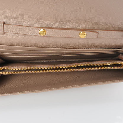Prada Saffiano Metal Oro Chain Wallet Cammeo 5 of 8
