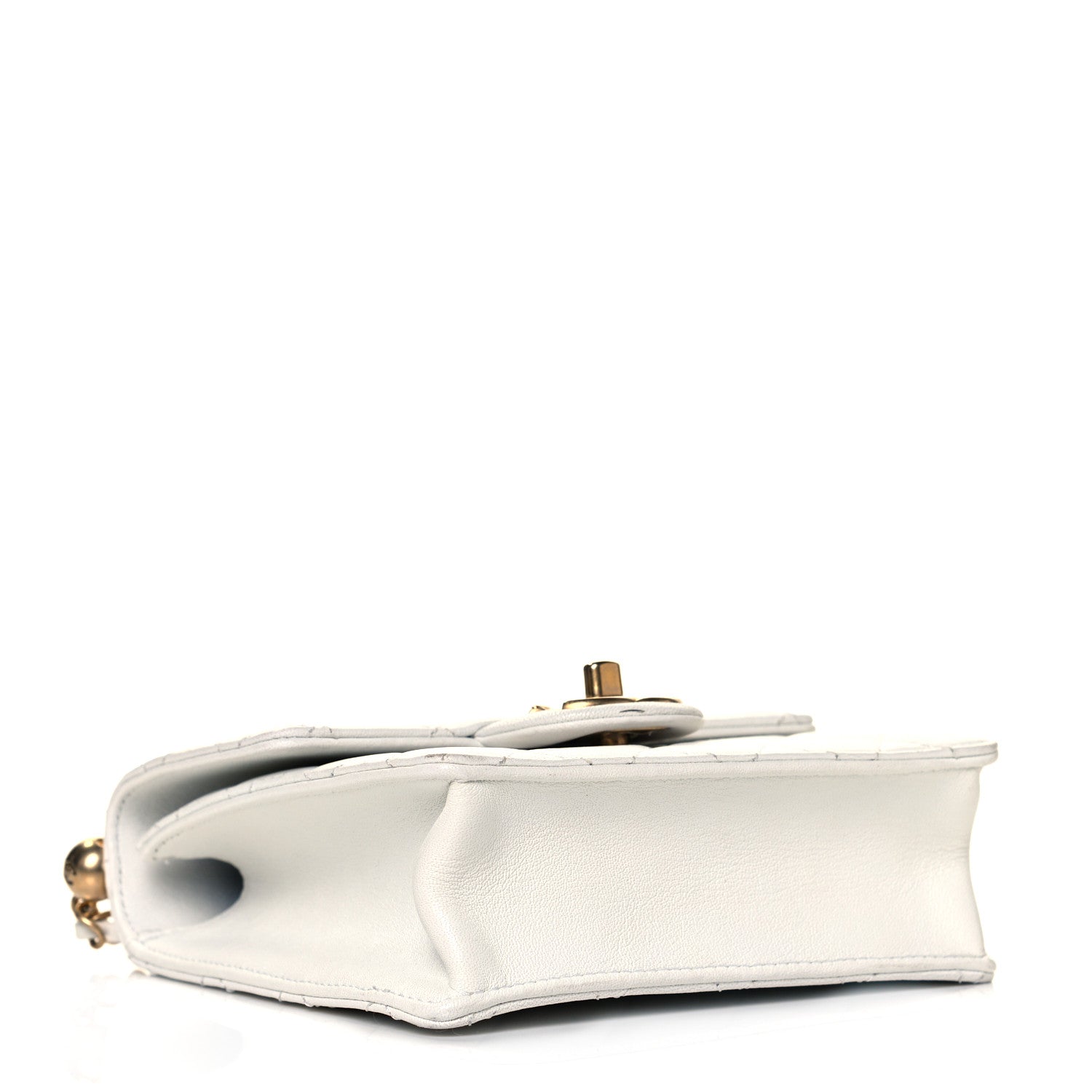 Chanel Lambskin Quilted Chic Pearls Flap White 4 of 12