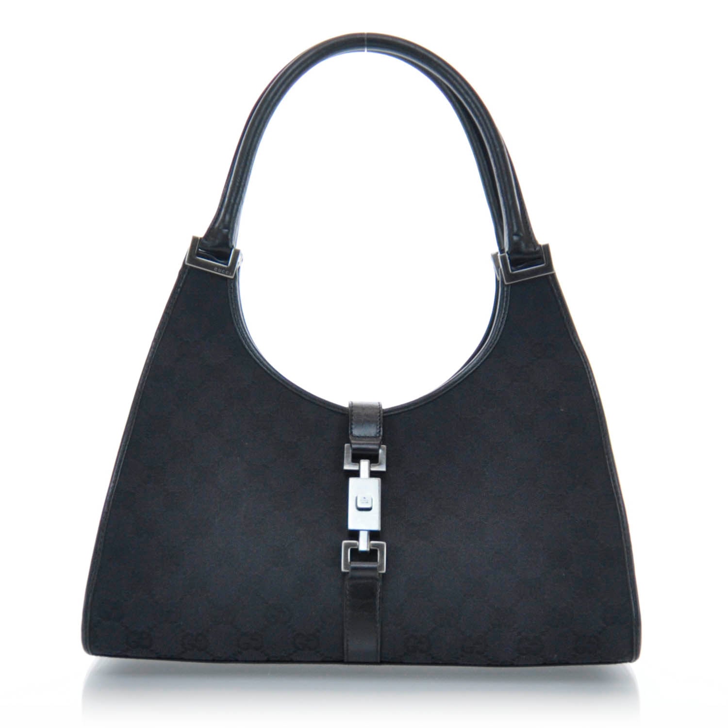 Gucci Monogram Small Bardot Black 1 of 9