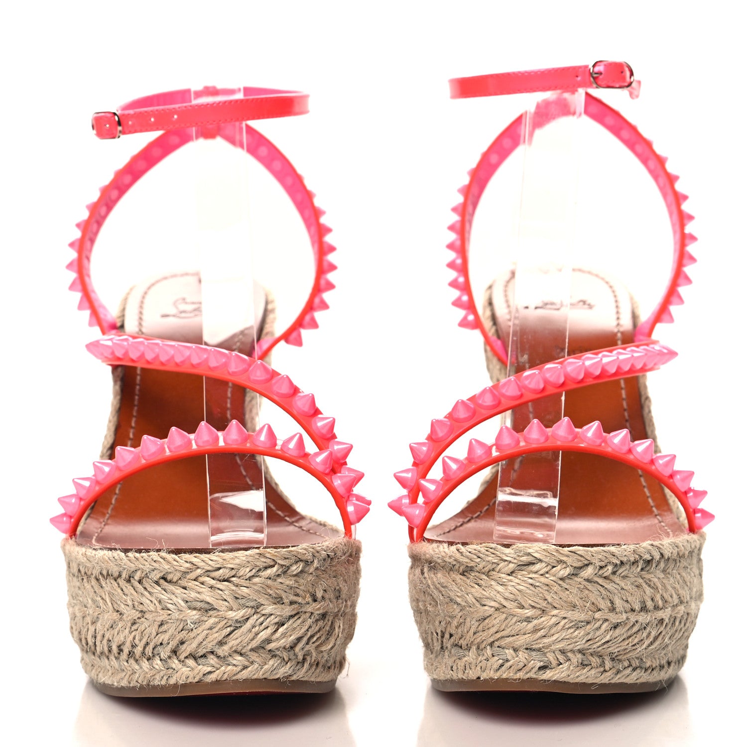 Christian Louboutin Patent Mafaldina 120 Wedge Sandals 41 Pink 3 of 8