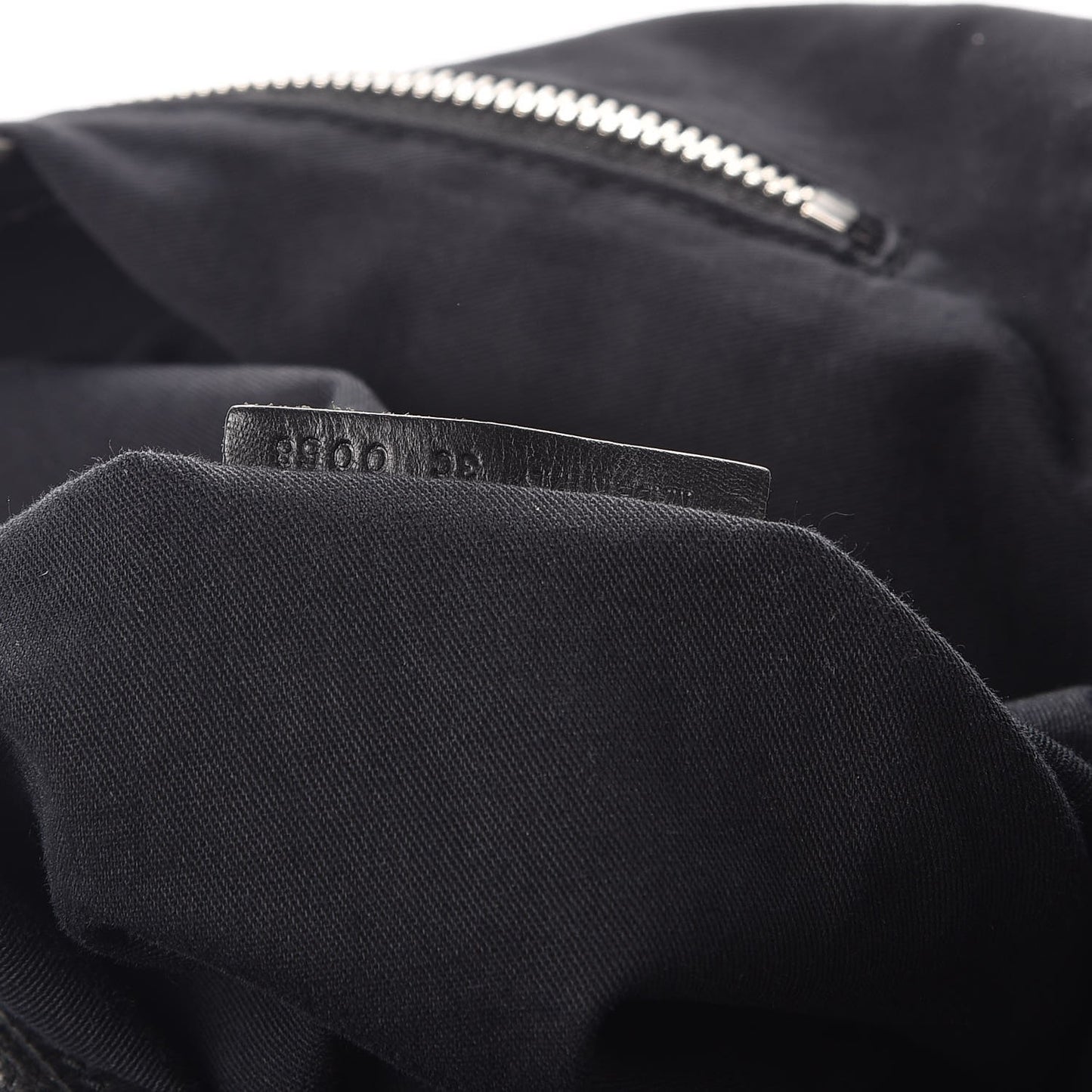 Leather Chain Hobo Shoulder Bag Black