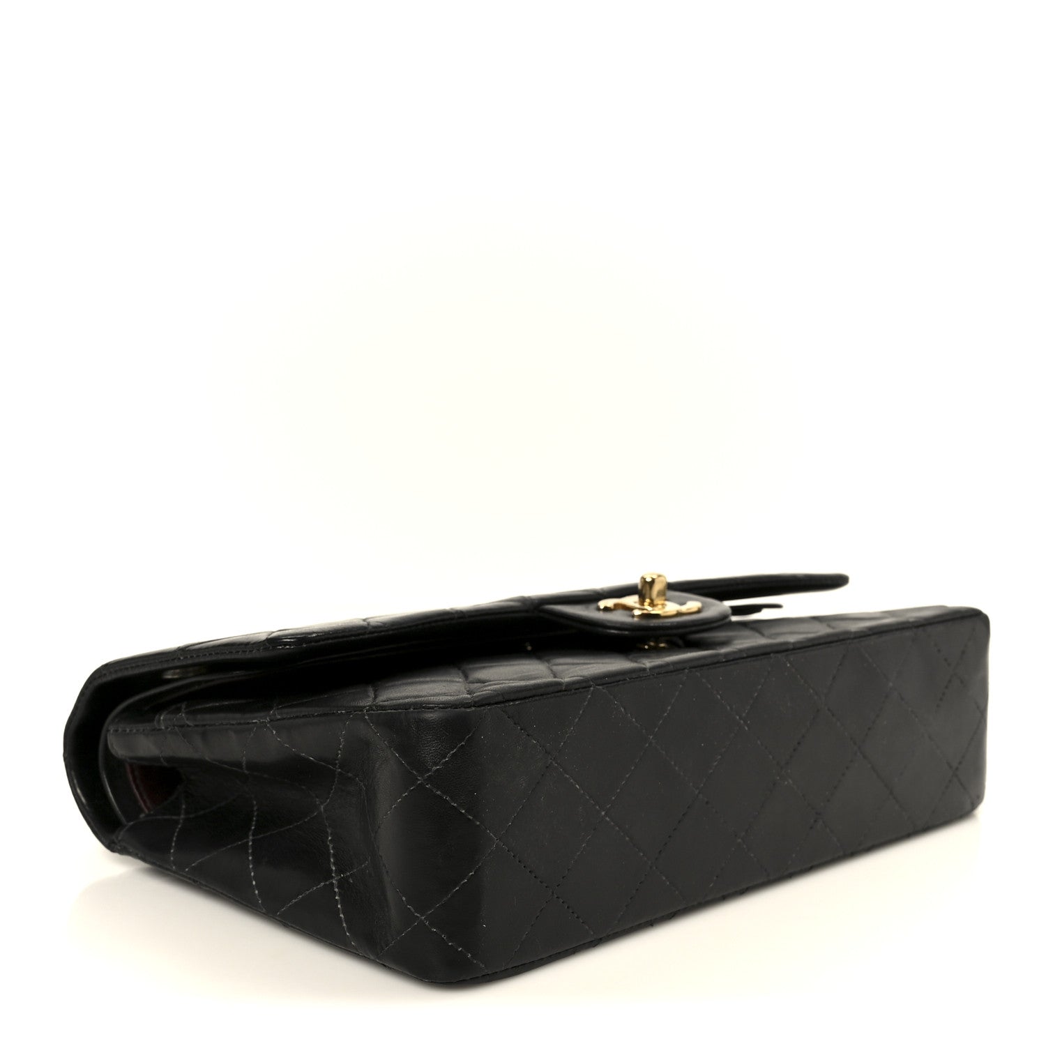 Chanel Lambskin Quilted Medium Double Flap Black 4 of 11