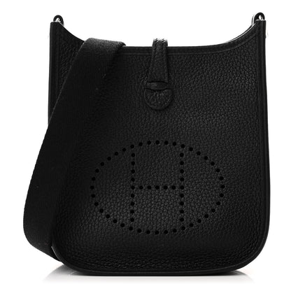 Hermes Taurillon Clemence Evelyne TPM Black 1 of 11