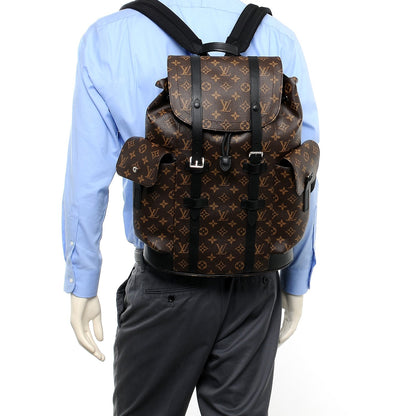Louis Vuitton Monogram Macassar Christopher PM Backpack 2 of 8