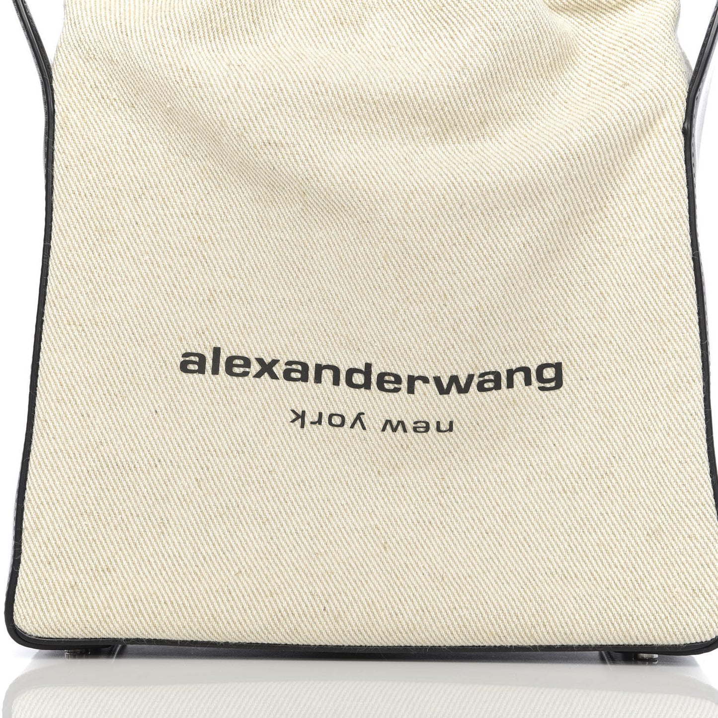 Calfskin Canvas Ryan Shoulder Bag Natural