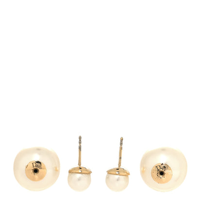 Christian Dior Pearl Mise En Dior Tribal Earrings Gold 3 of 5