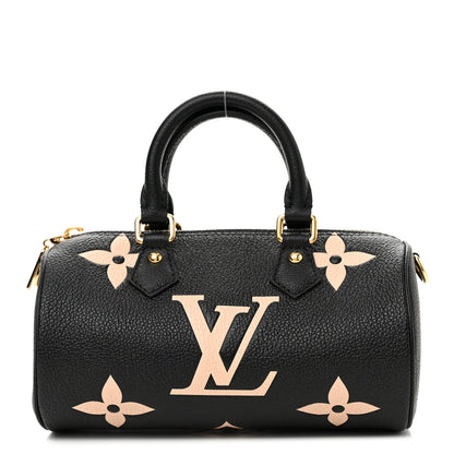 Louis Vuitton Empreinte Monogram Giant Papillon BB Black Beige 1 of 8