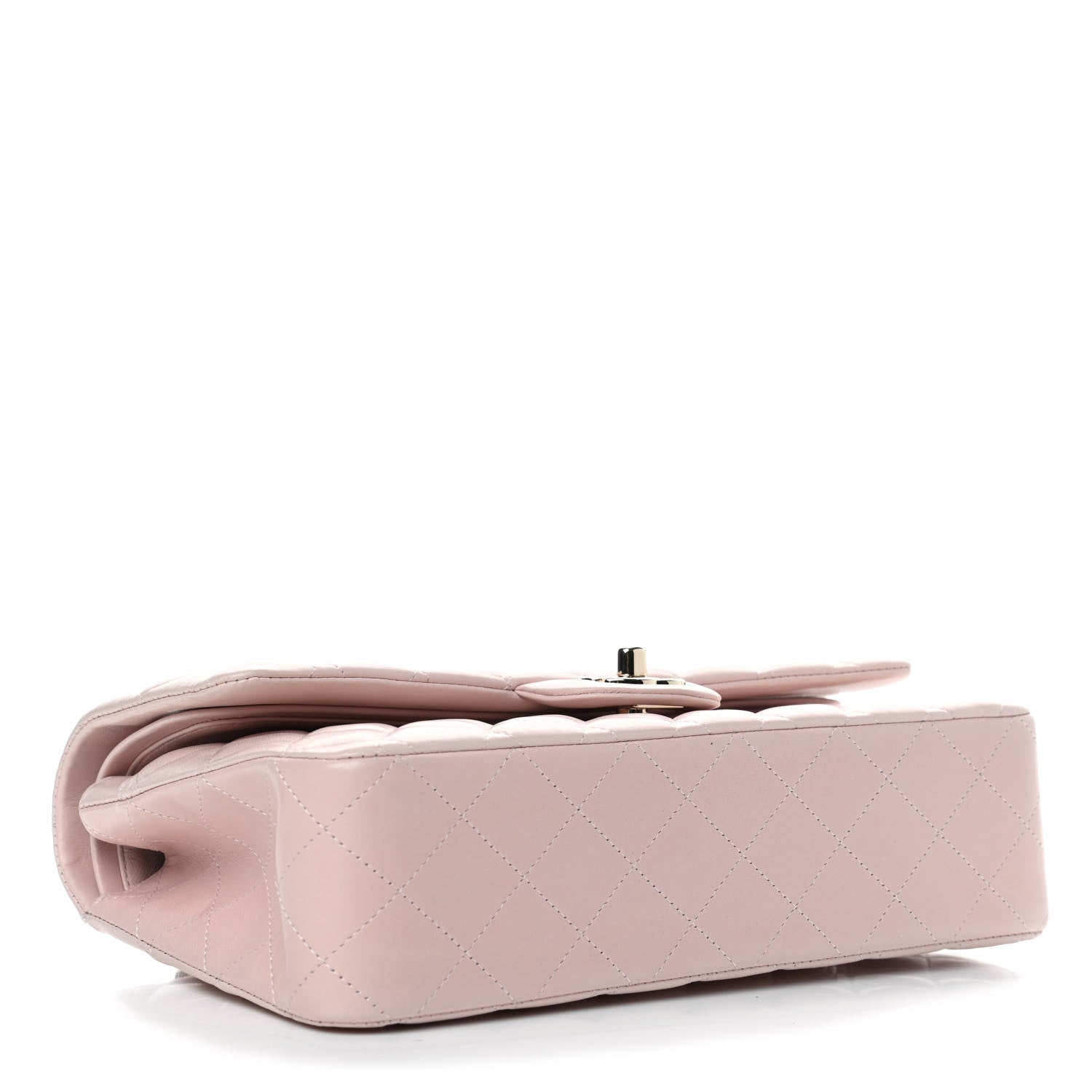 Chanel Lambskin Quilted Medium Double Flap Light Pink 3 of 4
