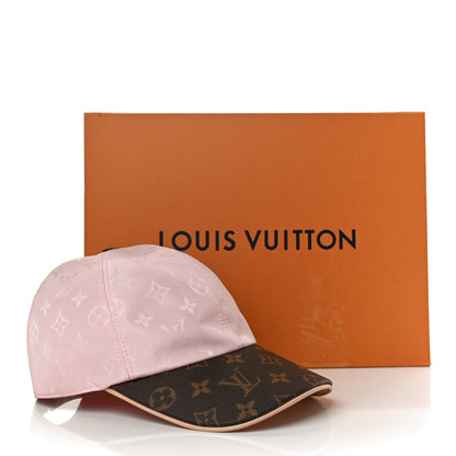 Louis Vuitton Polyester Silk Monogram LV Get Ready Cap L Pink 10 of 10