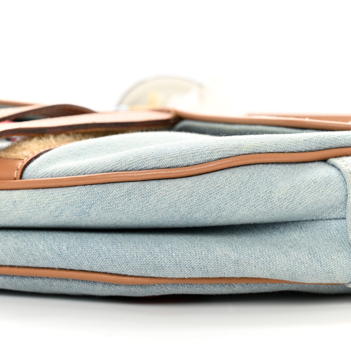 Denim Miss Diorella Saddle Bag Light Blue